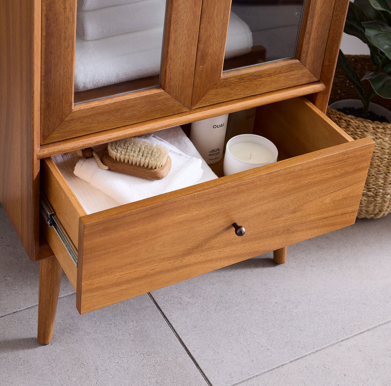 MID-CENTURY DOUBLE DOOR PHARMACY CABINET