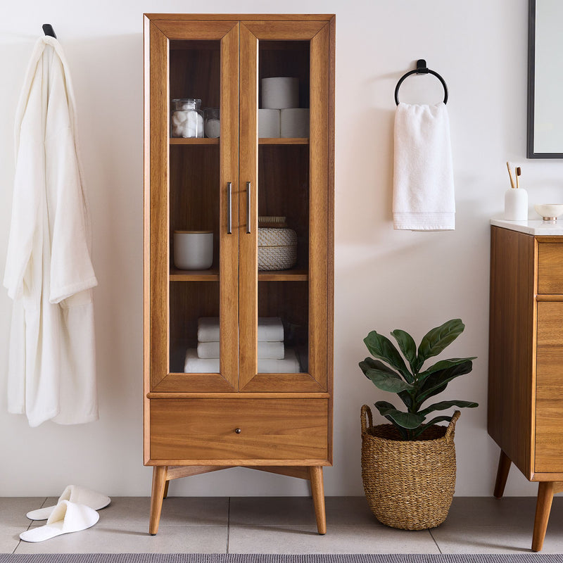 MID-CENTURY DOUBLE DOOR PHARMACY CABINET