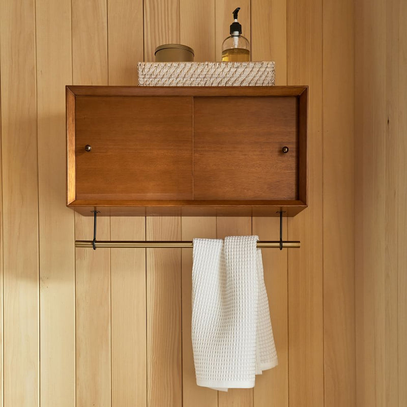 TWO SIDED BATHROOM CABINET