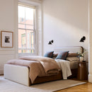 MILES WOOD & UPHOLSTERED SIDE STORAGE BED