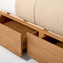 MILES WOOD & UPHOLSTERED SIDE STORAGE BED