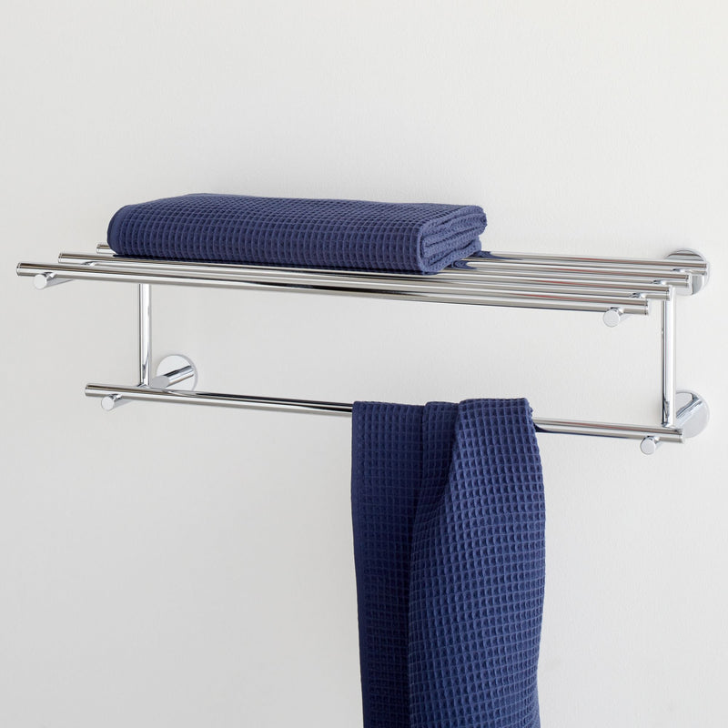 OVERHANG BATHROOM RAIL SHELF