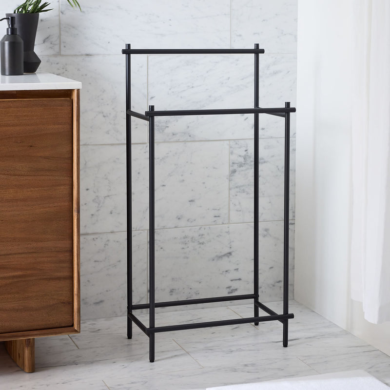 FREESTANDING TOWEL RACK