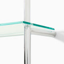 TRIPLE TIERED  GLASS BATHROOM SHELF