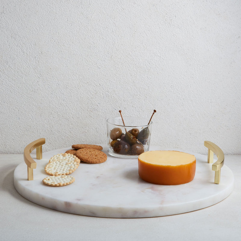 MARBLE & BRASS CHARCUTERIE BOARD