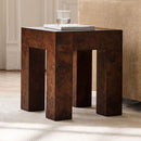 PARSONS BURL SIDE TABLE