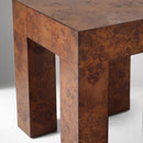 PARSONS BURL SIDE TABLE