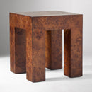 PARSONS BURL SIDE TABLE