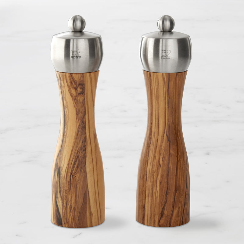 PEUGEOT FIDJI OLIVEWOOD SALT & PEPPER MILLS