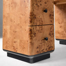 PIERCE & WARD BURL WOOD VANITY