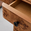 PIERCE & WARD BURL WOOD VANITY