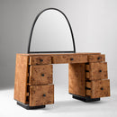 PIERCE & WARD BURL WOOD VANITY