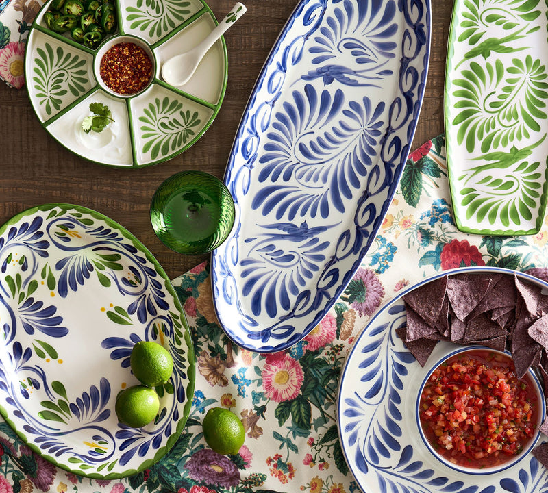 PUEBLA PORCELAIN MULTI-CONDIMENT SERVER