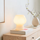 RIBBED GLASS TABLE LAMP
