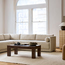 PERSONS BURL COFFEE TABLE