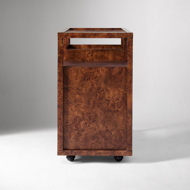 SAIGE BURL BAR CART