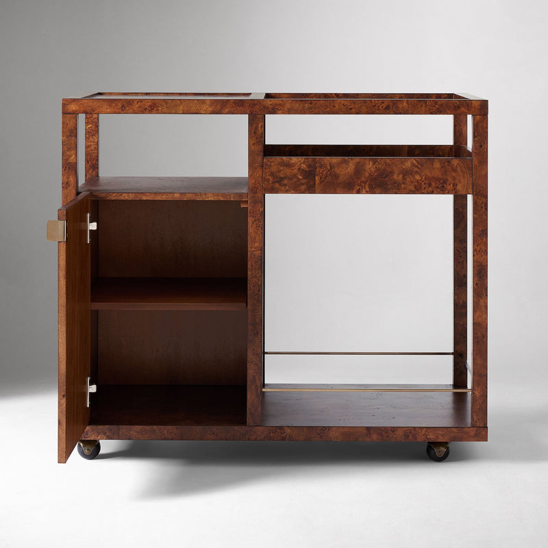 SAIGE BURL BAR CART
