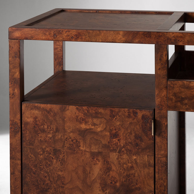 SAIGE BURL BAR CART