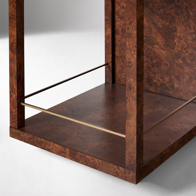 SAIGE BURL BAR CART