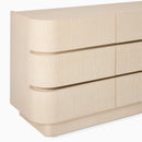 SOLSTICE PAINTED RAFFIA 6-DRAWER DRESSER