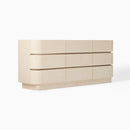 SOLSTICE PAINTED RAFFIA 9-DRAWER DRESSER