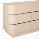SOLSTICE PAINTED RAFFIA 9-DRAWER DRESSER