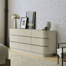 SOLSTICE PAINTED RAFFIA 9-DRAWER DRESSER