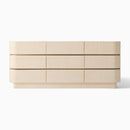 SOLSTICE PAINTED RAFFIA 9-DRAWER DRESSER