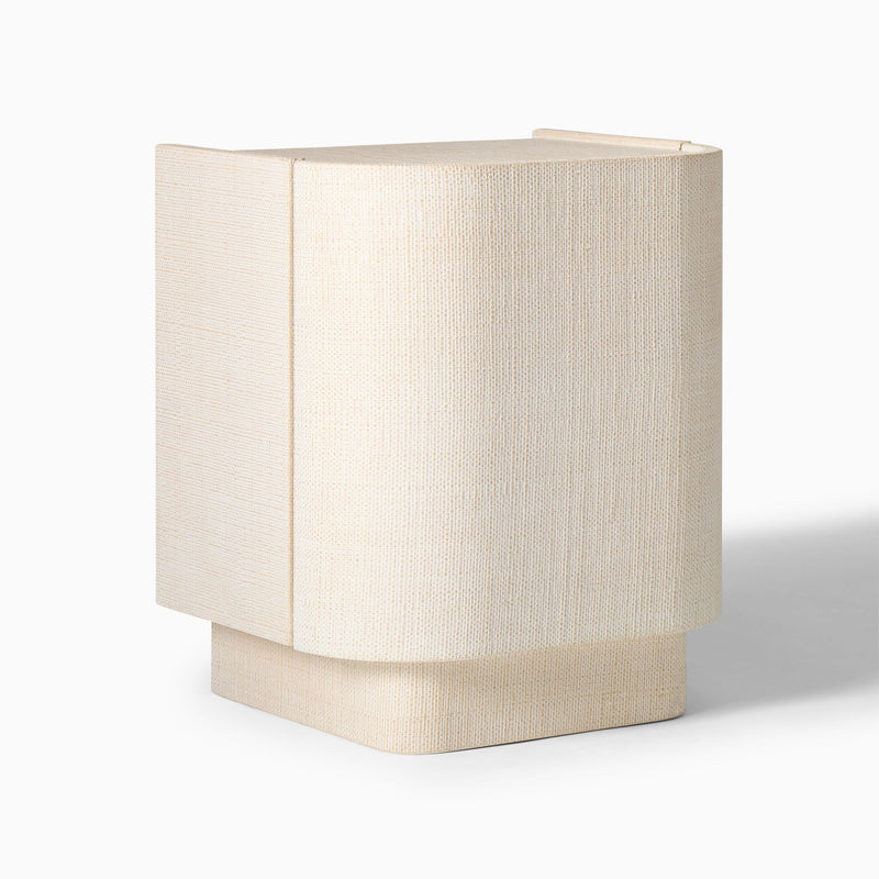 SOLSTICE PAINTED RAFFIA NIGHTSTAND