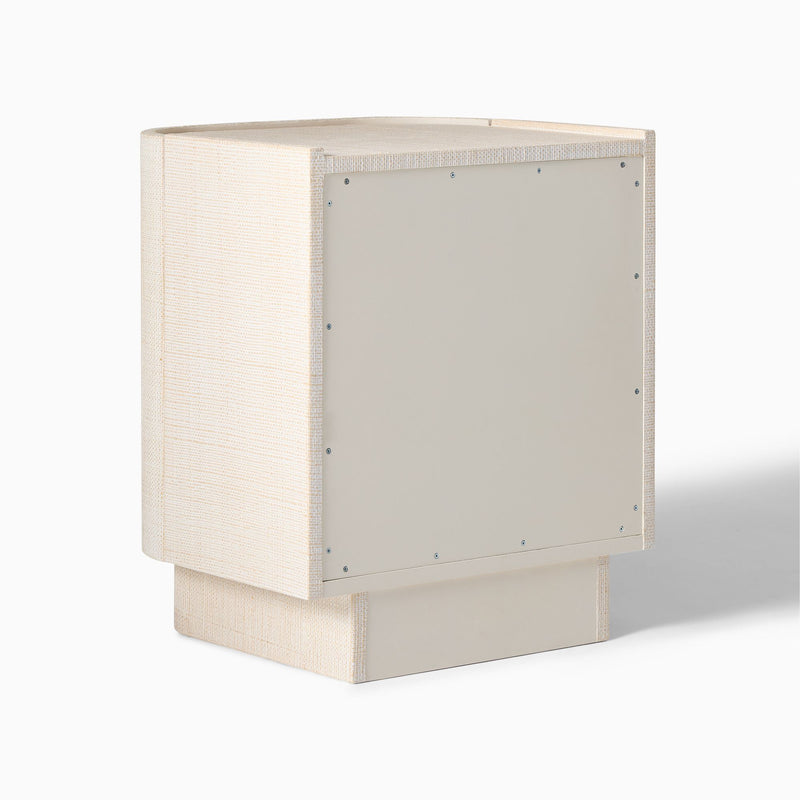 SOLSTICE PAINTED RAFFIA NIGHTSTAND