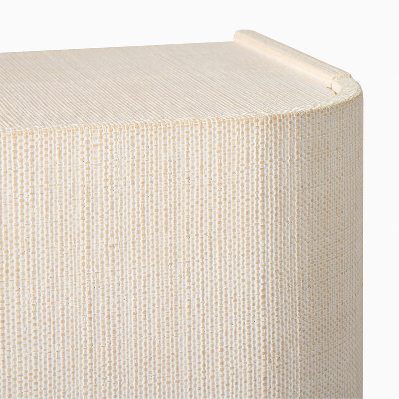 SOLSTICE PAINTED RAFFIA NIGHTSTAND