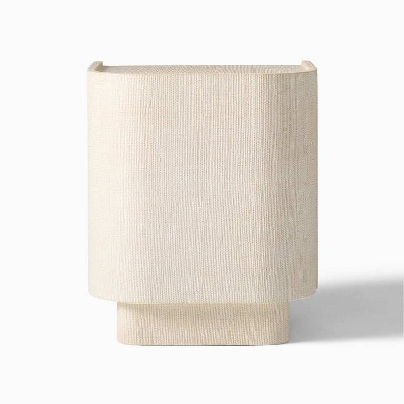 SOLSTICE PAINTED RAFFIA NIGHTSTAND