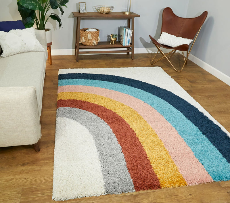 OVER THE RAINBOW ARCH SHAG RUG