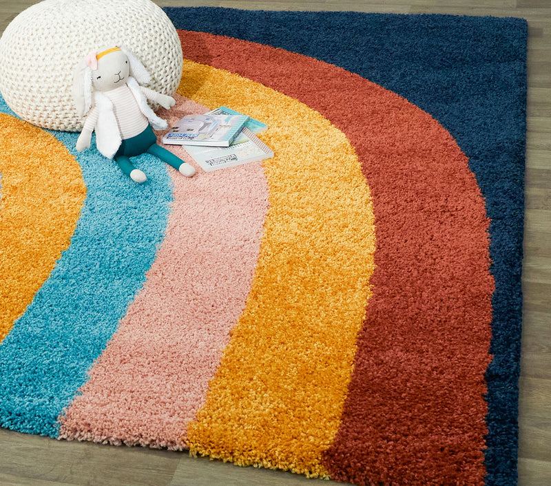 OVER THE RAINBOW ARCH SHAG RUG