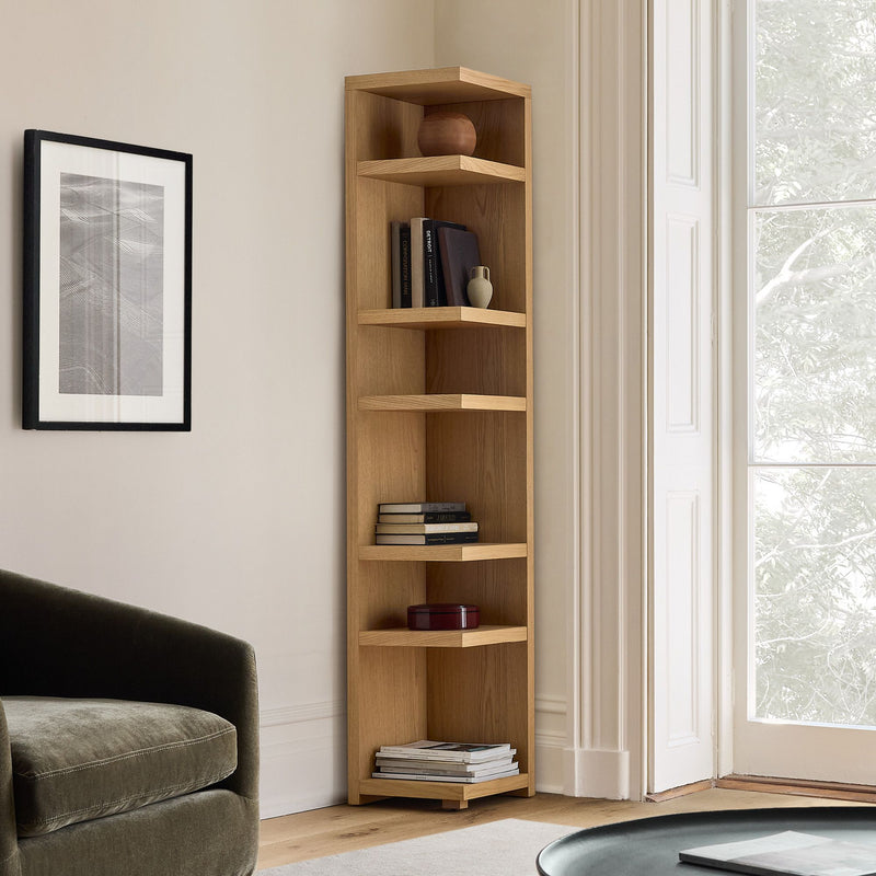 WALLACE CORNER BOOKSHELF