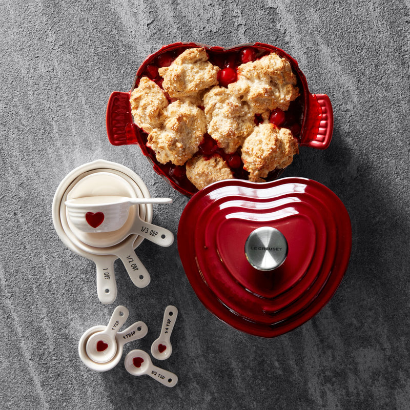 WILLIAMS SONOMA HEART MEASURING CUPS & SPOONS