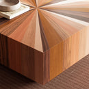 ZORA SOLID MAHOGANY SQUARE COFFEE TABLE
