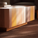 ZORA SOLID MAHOGANY SQUARE COFFEE TABLE