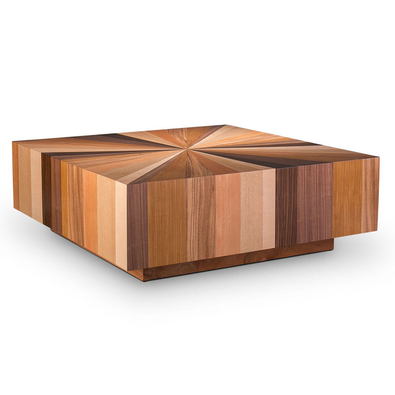 ZORA SOLID MAHOGANY SQUARE COFFEE TABLE