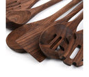 6 PIECE BLACK WALNUT COOKING UTENSILS