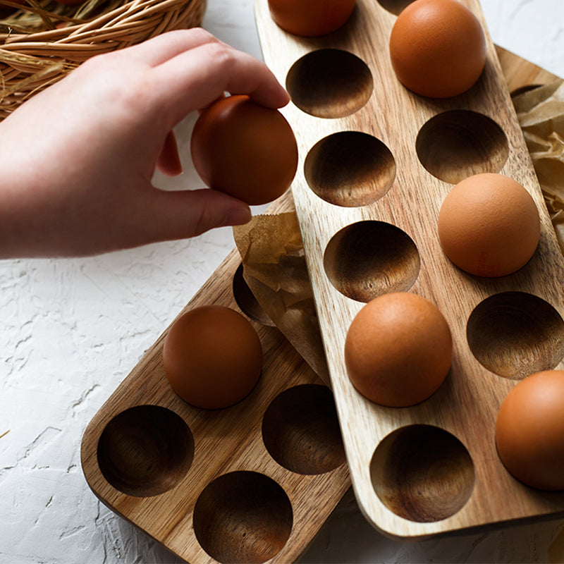 ACACIA EGG RACK