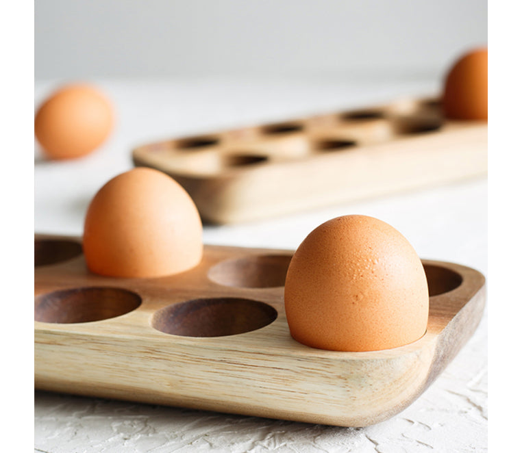 ACACIA EGG RACK