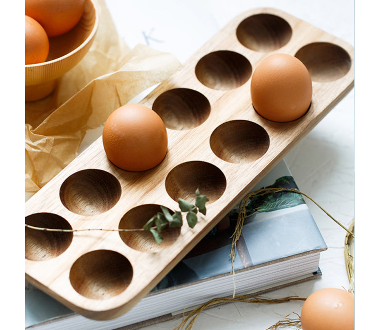 ACACIA EGG RACK