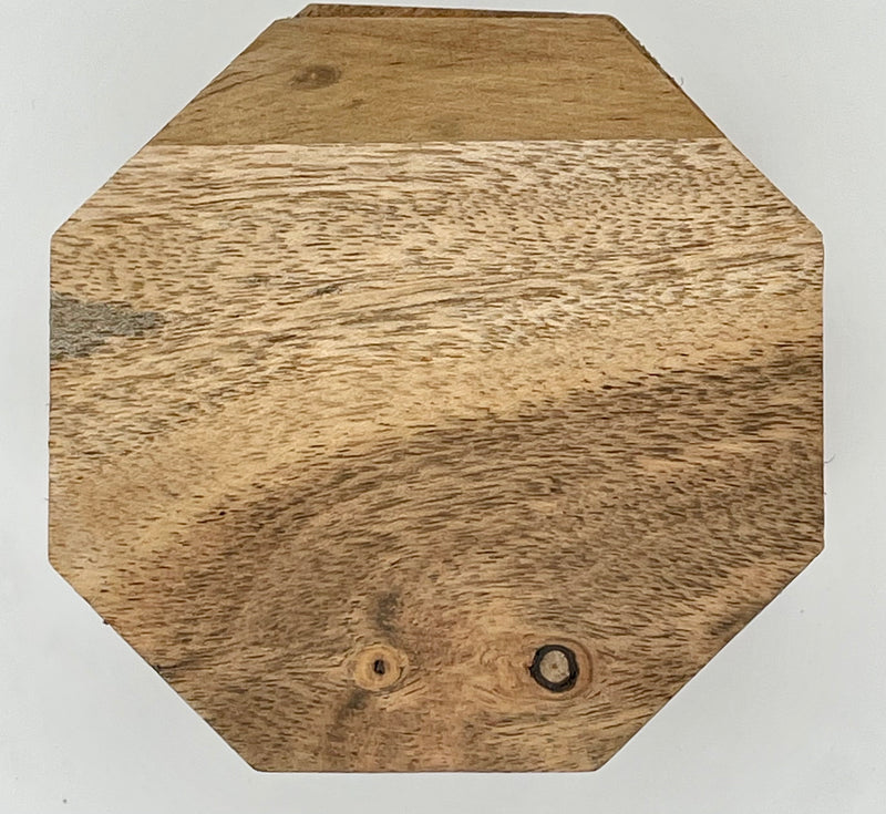 WOODEN OCTAGON COASTERS