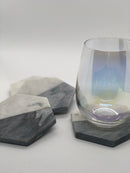 TWO TONED MARBLE COASTERS